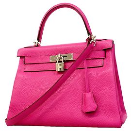 Hermès Bolsa Hermes Kelly 28 Roxo