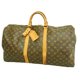 Louis Vuitton Boston Monogram Keepall 55 Marrom