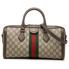 Borsa Gucci Beige Medium GG Supreme Ophidia Top Handle Beige