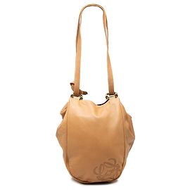 Borsa a tracolla Anagram LOEWE in nappa marrone Marrone Marrone chiaro