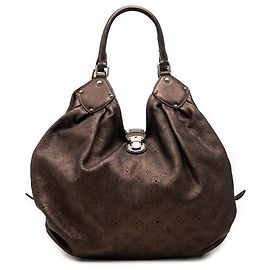 Louis Vuitton Brown Monogram Mahina XL Marrone Bronzo