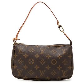 Louis Vuitton Brown Monogram Pochette Accessoires Marrone