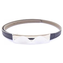 Hermès Cinturón reversible Hermes Infini 13mm Negro Beige