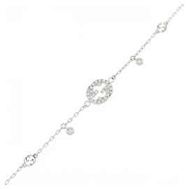 Pulseira de Berloques Gucci em Ouro Branco 18K e Diamantes Outro