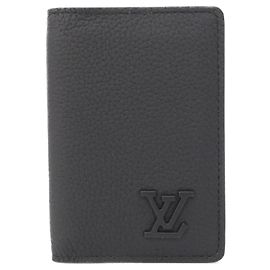 Louis Vuitton LV Aerogram Organizer de Poche Business Card Case Black
