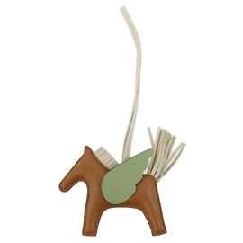 Hermès Hermes Rodeo Pegasus Accessory Bag Charm PM D'oro Verde chiaro