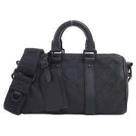 Louis Vuitton Taurillon Monogram Keepall Bandoulière 25cm Noir