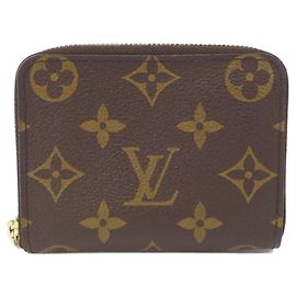 Portamonete Zippy Monogram Louis Vuitton Marrone