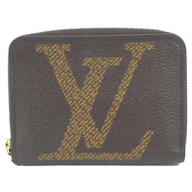 Portamonete Zippy Monogram Giant Louis Vuitton Marrone