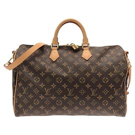 Bolsa Boston Louis Vuitton Monogram Speedy Bandoulière Marrom