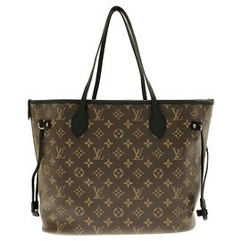 Bolsa Louis Vuitton Monogram Neverfull Inside Out MM Marrom