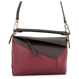 Bolsa Loewe Puzzle Small Bordeaux Chocolate