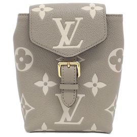 Petit sac à dos Louis Vuitton Bicolor Monogram Empreinte Tiny Backpack Gris Écru