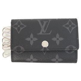 Portachiavi Louis Vuitton Monogram Eclipse Nero