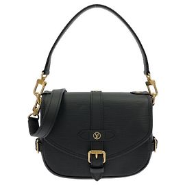 Borsa a tracolla Louis Vuitton Epi Saumur BB Nero