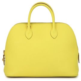 Hermès Borsa Hermes Bolide 1923 30 Lime Evercalf D'oro