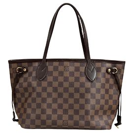 Saco Tote Louis Vuitton Neverfull PM Damier Marrom Multicor Damier ebene