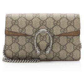 Gucci GG Supreme Dionysus Mini Shoulder Bag Brown Beige