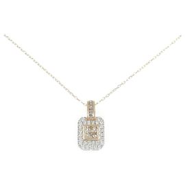 Autre Marque Collier en diamants Au750/PT950 Doré