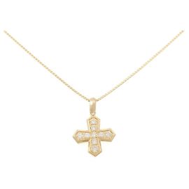 Autre Marque Collier en diamants Au750 Doré