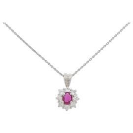 Autre Marque Collier en platine Rouge