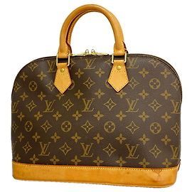 Louis Vuitton Alma Monogram Handbag Brown
