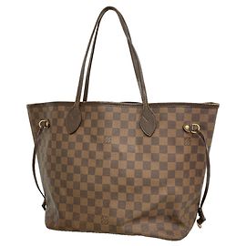 Sac Cabas Louis Vuitton Damier Neverfull MM Damier ebène