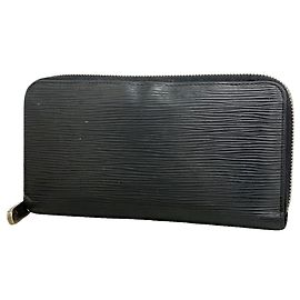 Portafoglio Louis Vuitton Epi Zippy in Noir Nero