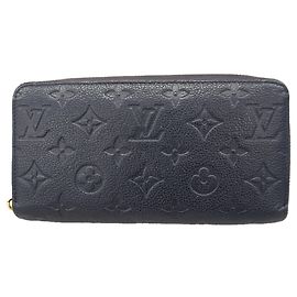 Louis Vuitton Monogram Empreinte Zippy Wallet Red