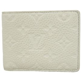 Louis Vuitton Monogram Taurillon Bill Wallet Grey