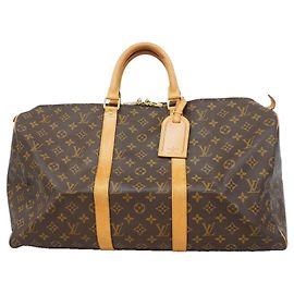 Louis Vuitton Boston Monogram Keepall 50 Marron