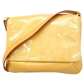 Borsa a tracolla Louis Vuitton Vernis Thompson Street Beige