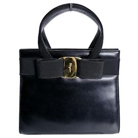 Salvatore Ferragamo Compact Handbag Black