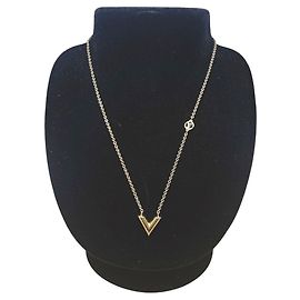 Louis Vuitton Collier Essential V Perle Or Doré