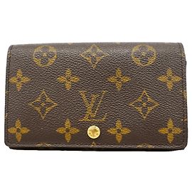 Louis Vuitton Monogram Portemonnaie Bietrezor Wallet Castaño