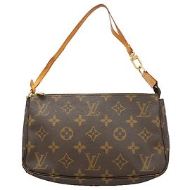 Louis Vuitton Monogram Pochette Accessoires Pouch Braun