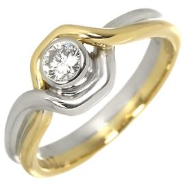Christian Dior Platinum and Yellow Gold Band Ring Other