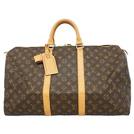 Louis Vuitton Boston Monogram Keepall 50 Marrone
