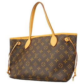 Sac Cabas Louis Vuitton Monogram Neverfull PM Marron