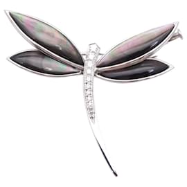 Van Cleef & Arpels Daphne Clip Brooch Black Golden