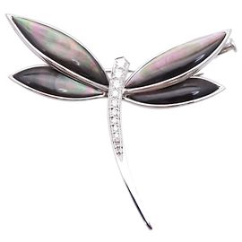 Broche Daphne Clip Van Cleef & Arpels Preto Dourado