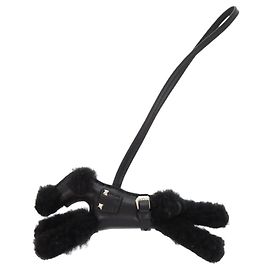 Hermès Porte-clé Hermes Badi So Black Mouton Agneau Milo Noir