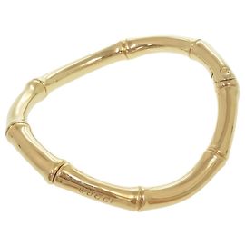 Collier ras-du-cou Gucci Bamboo en métal doré Doré
