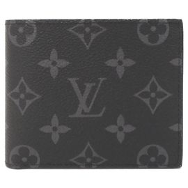Louis Vuitton Monogram Eclipse Portefeuille Marco M62545 Wallet Nero