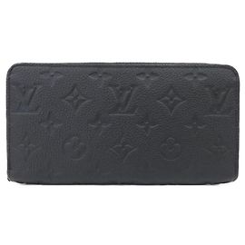 Louis Vuitton Monogram Empreinte Zippy Wallet Black