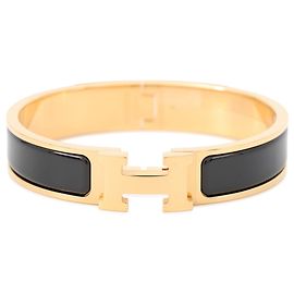Hermès Bracciale Hermes Click H con charm Nero D'oro