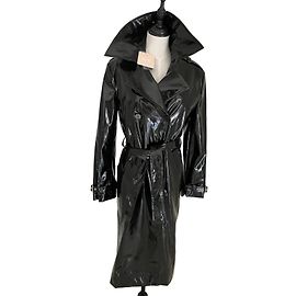 Liu.Jo Liu Jo black vinyl trench coat Black