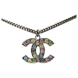 Collar Chanel Coco Mark Plata