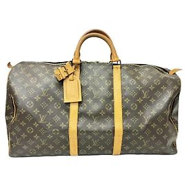 Louis Vuitton Keepall Canvas 55 Marron