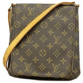 Borsa a tracolla Louis Vuitton Monogram Musette Salsa Marrone